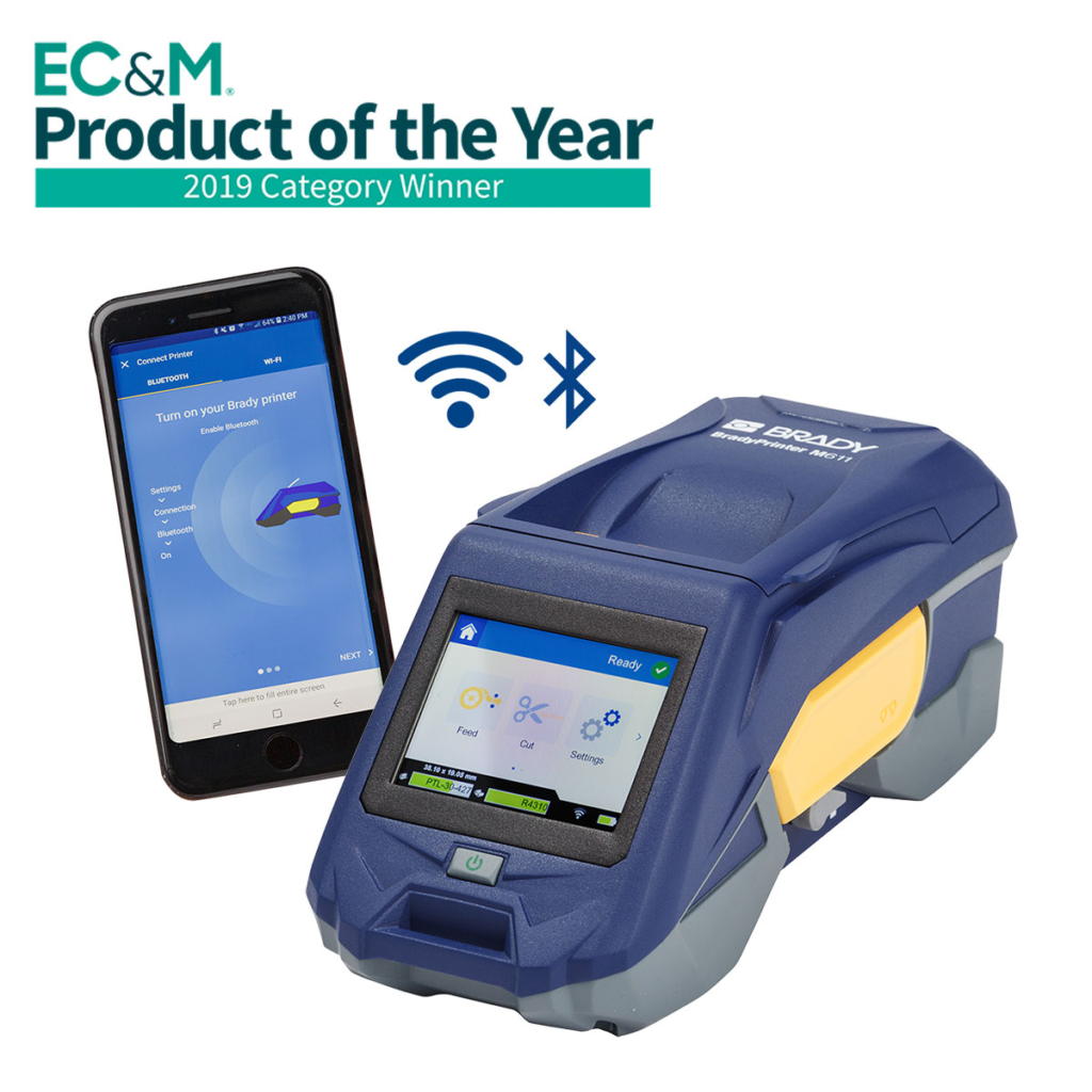 EC&M Product of the Year 2019: Brady Printer M611 and Express Labels mobile app